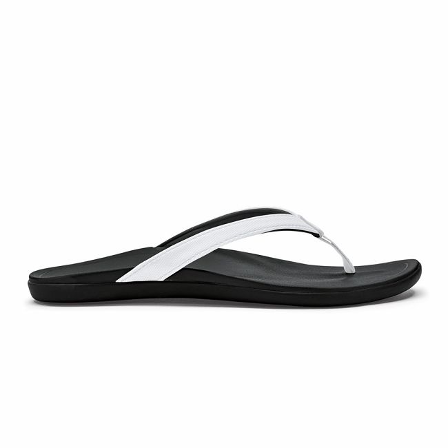 Sandalias Olukai Ho‘ōpio - Chanclas Mujer Blancos 20648-951